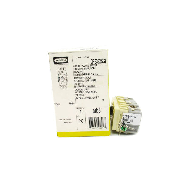 HUBBELL GF5362SGI 125VAC 20A NSMP