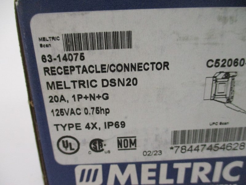 MELTRIC 63-14075 125VAC 20A NSMP