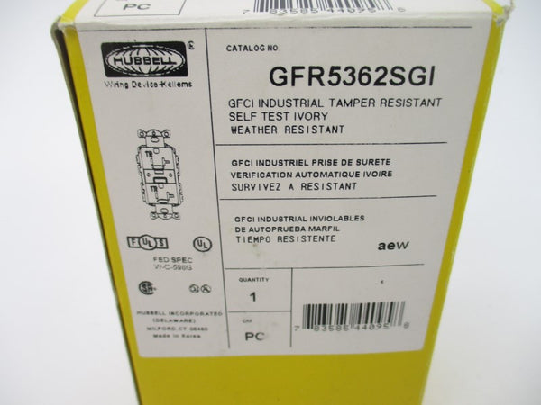 HUBBELL GFR5362SGI 125V 20A NSMP