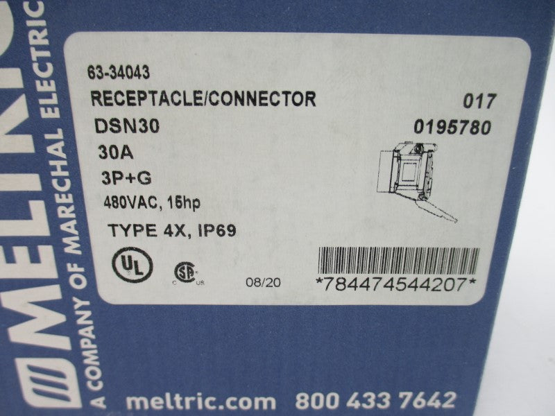 MELTRIC 63-34043 480VAC 30A NSMP
