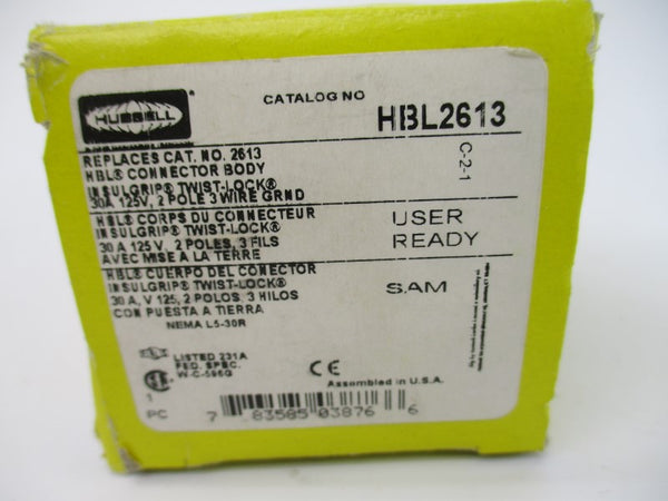 HUBBELL HBL2613 125V 30A NSMP