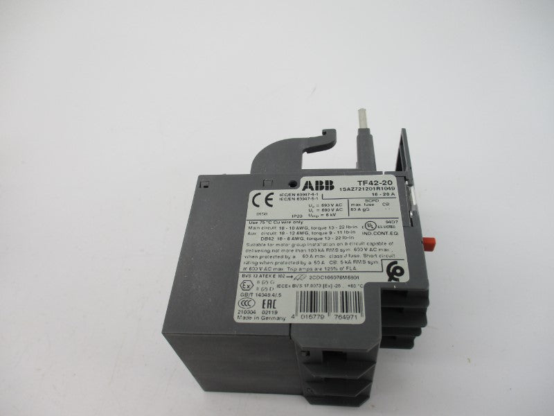 ABB TF42-20 1SAZ721201R1049 690VAC 16-20A NSMP