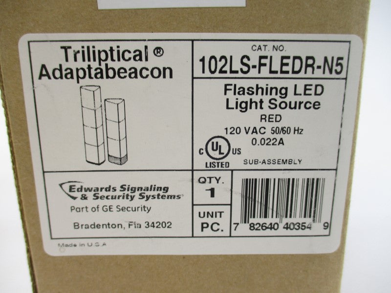 EDAWRDS SIGNALING 102LS-FLEDR-N5 120VAC 0.022A NSMP