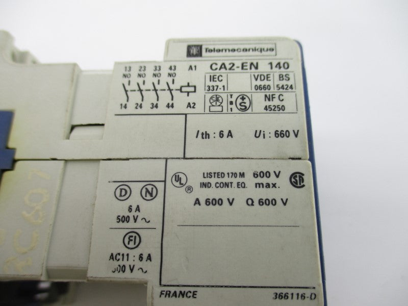TELEMECANIQUE CA2-EN140 100/110-100/120V 6A NSNP