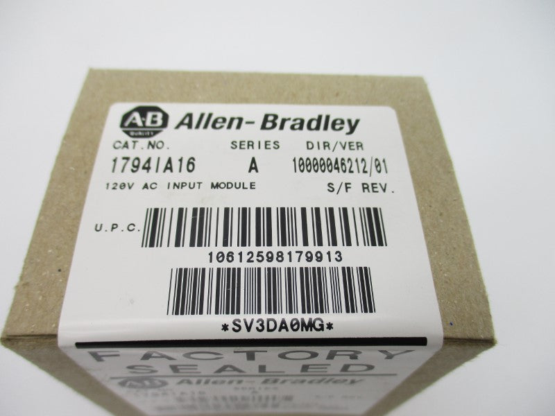 ALLEN BRADLEY 1794-IA16 SER. A 120VAC DATE: 2014 NSFS