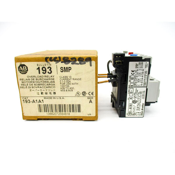 ALLEN BRADLEY 193-A1A1 SER. A 600V 0.1-32A (BR/WH) NSMP