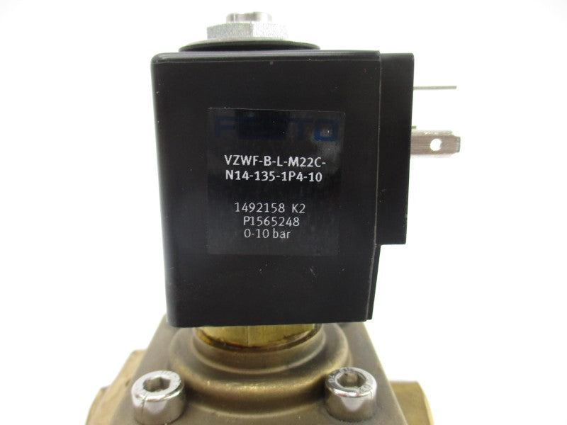 FESTO VZWF-B-L-M22C-N14-135-1P4-10 1492158 24VDC NSNP