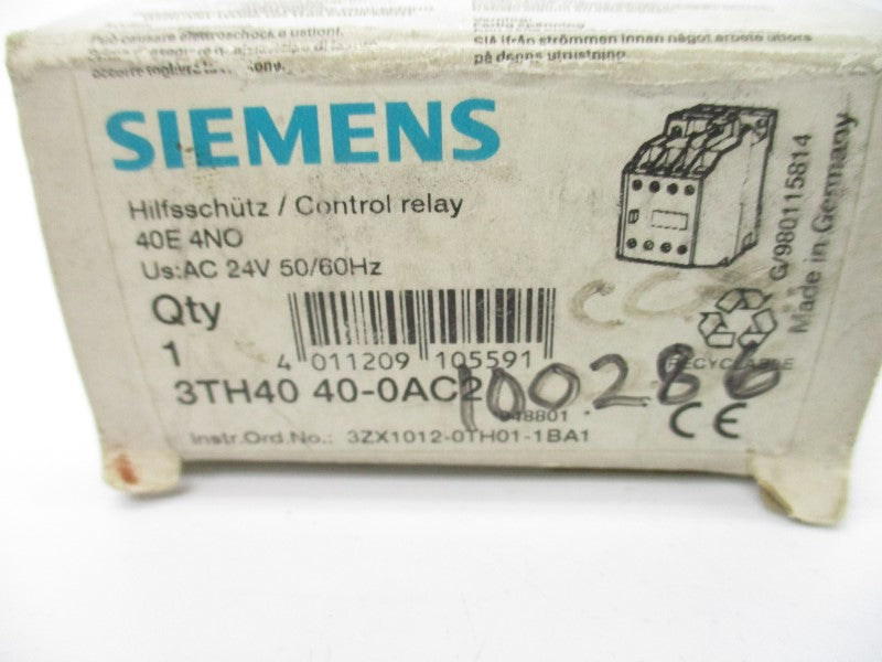 SIEMENS 3TH4040-0SC2 24V 16A NSMP
