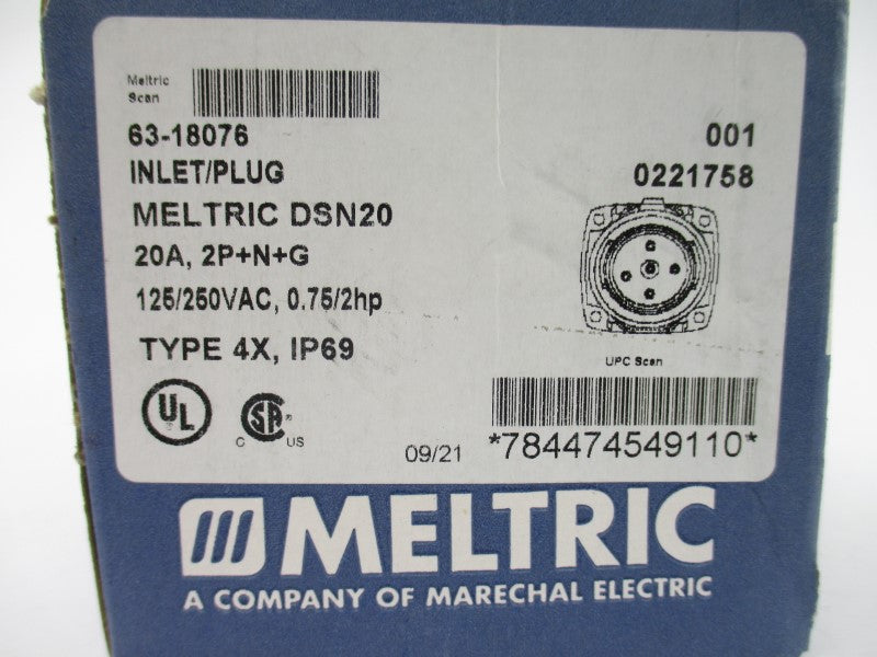 MELTRIC 63-18076 125/250VAC 20A NSMP