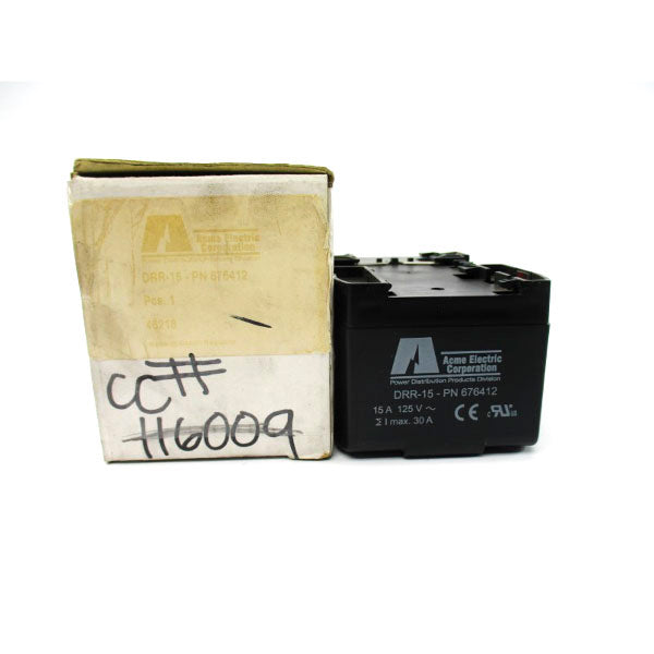 ACME ELECTRIC DRR-15 676412 125V 15A NSMP