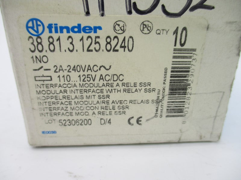 FINDER 38.81.3.125.8240 60VDC 2A (PKG OF 10) NSMP