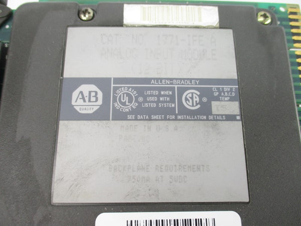 ALLEN BRADLEY 1771-IFE SER. A 5VDC UNMP