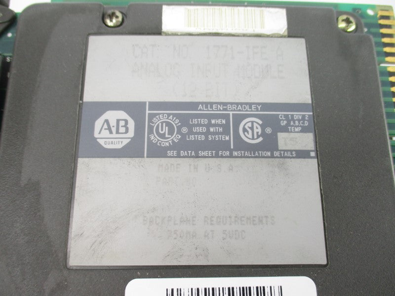 ALLEN BRADLEY 1771-IFE SER. A 5VDC UNMP