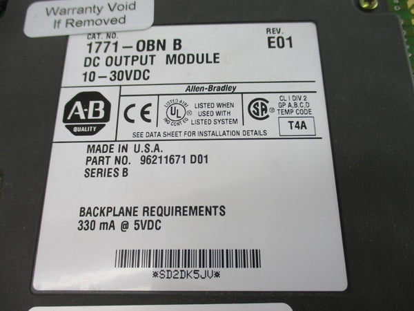 ALLEN BRADLEY 1771-OBN SER. B 10-30VDC REV. E01 UNMP