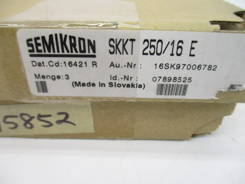 SEMIKRON SKKT250/16E (PKG OF 3) NSMP