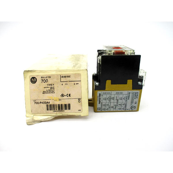 ALLEN BRADLEY 700-P400A4 SER. D 460-480V 10A (WH) NSMP