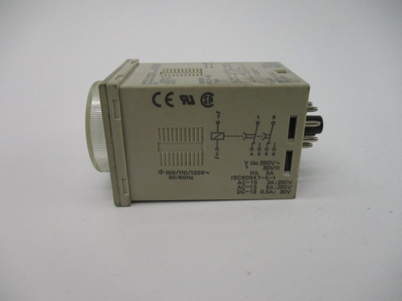 OMRON H3CR-H8L 100/110/120VAC 5A 0.05-12M UNMP