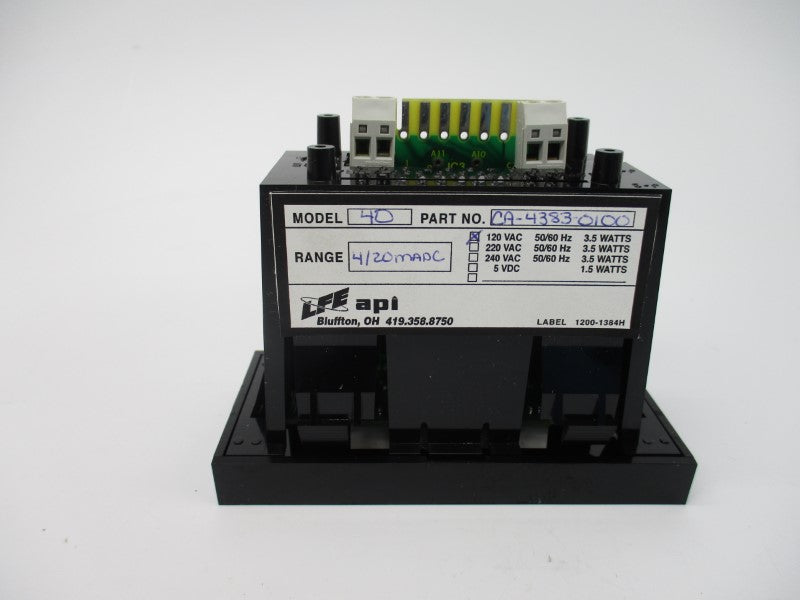LFE API CA-4383-0100 120VAC NSMP