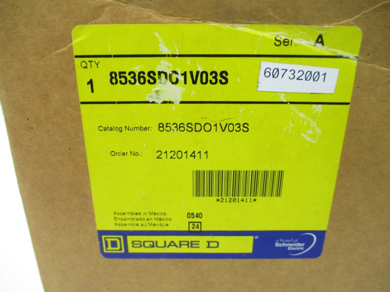 SQUARE D 8536SDO1V03S SER. A 220/240V 52A NSMP