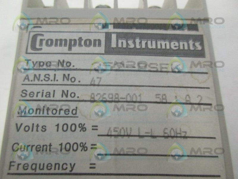 CROMPTON 252-PSEK RELAY UNMP
