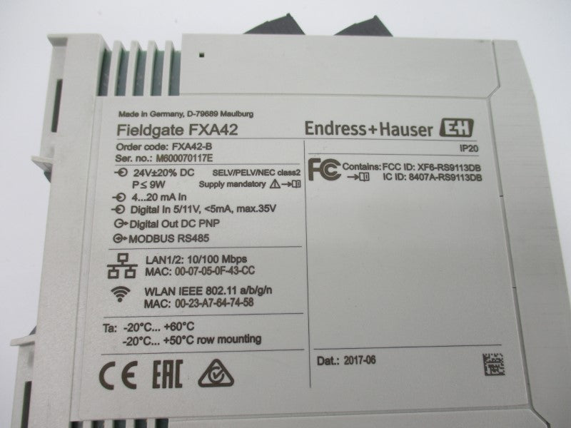 ENDRESS+HAUSER FXA42 35V NSNP