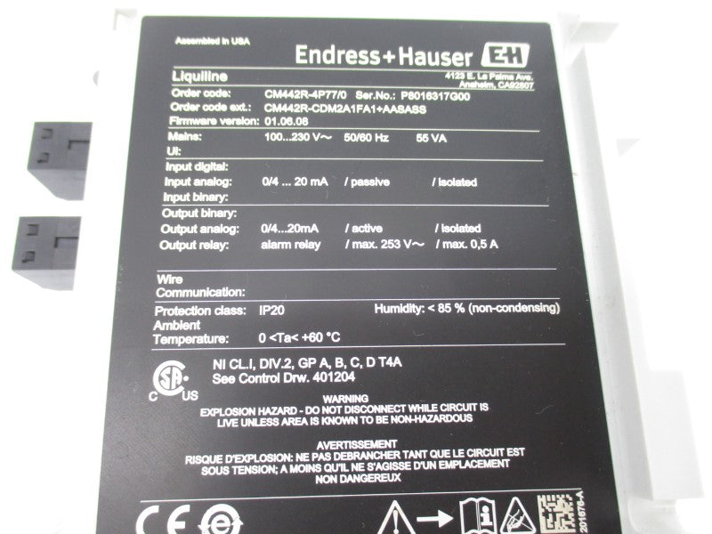 ENDRESS+HAUSER CM442R-4P77/0 100-230V 0.5A (AS PICTURED) NSNP
