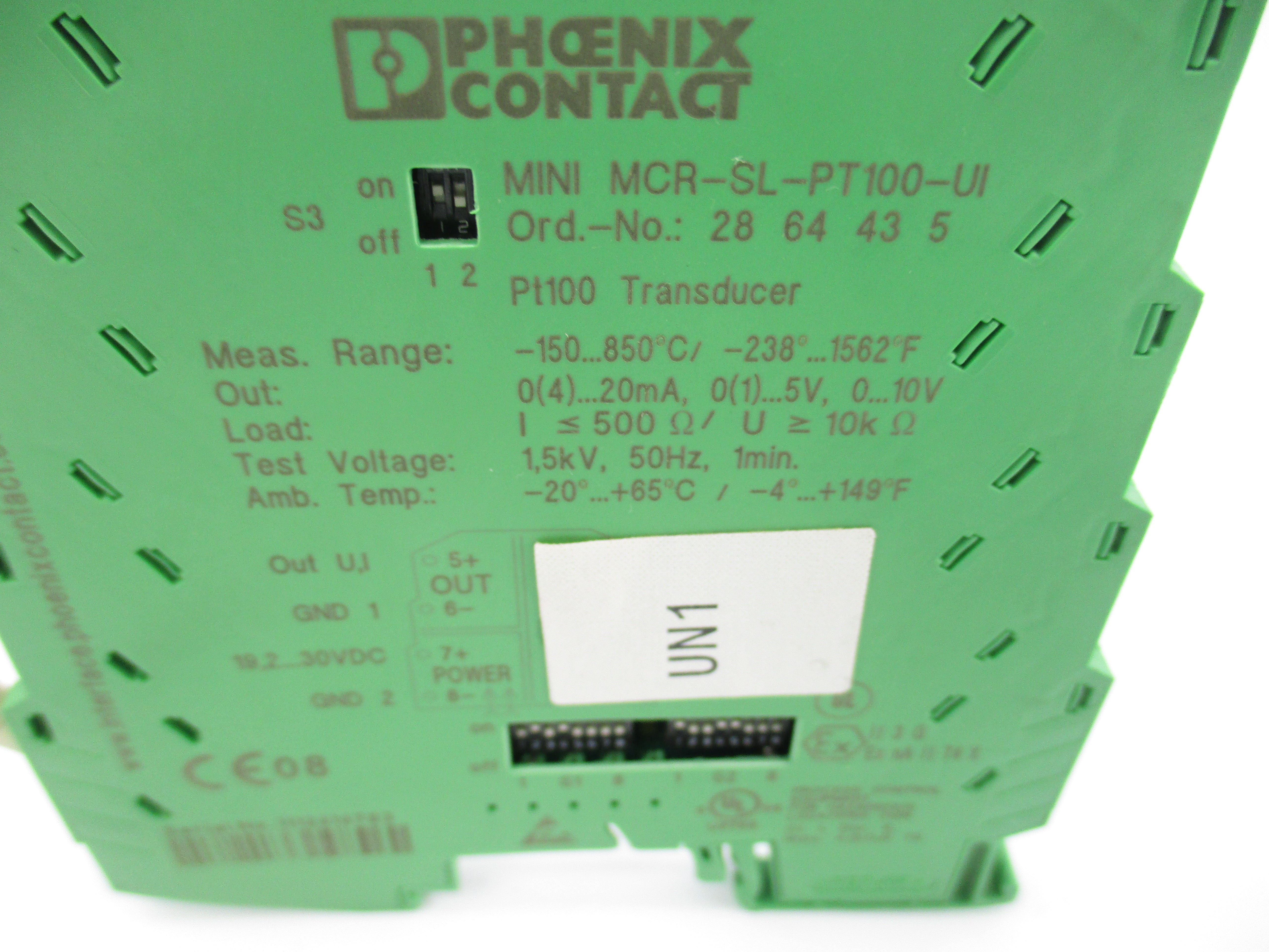 PHOENIX CONTACT MINIMCR-SL-PT100-UI 2864435 19.2-30VDC UNMP