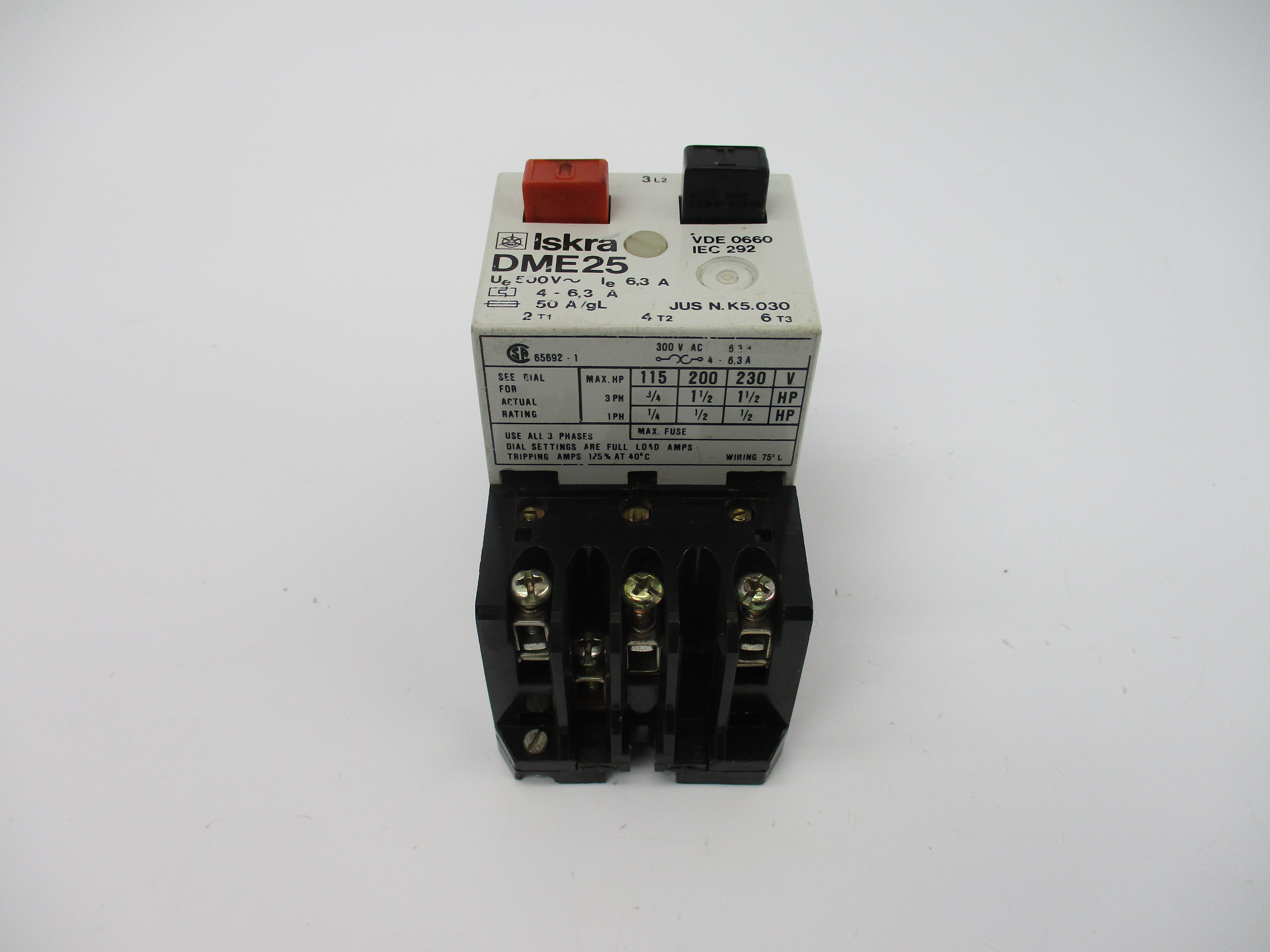 ISKRA DME25-6.3A 500V 4-6.3A NSNP