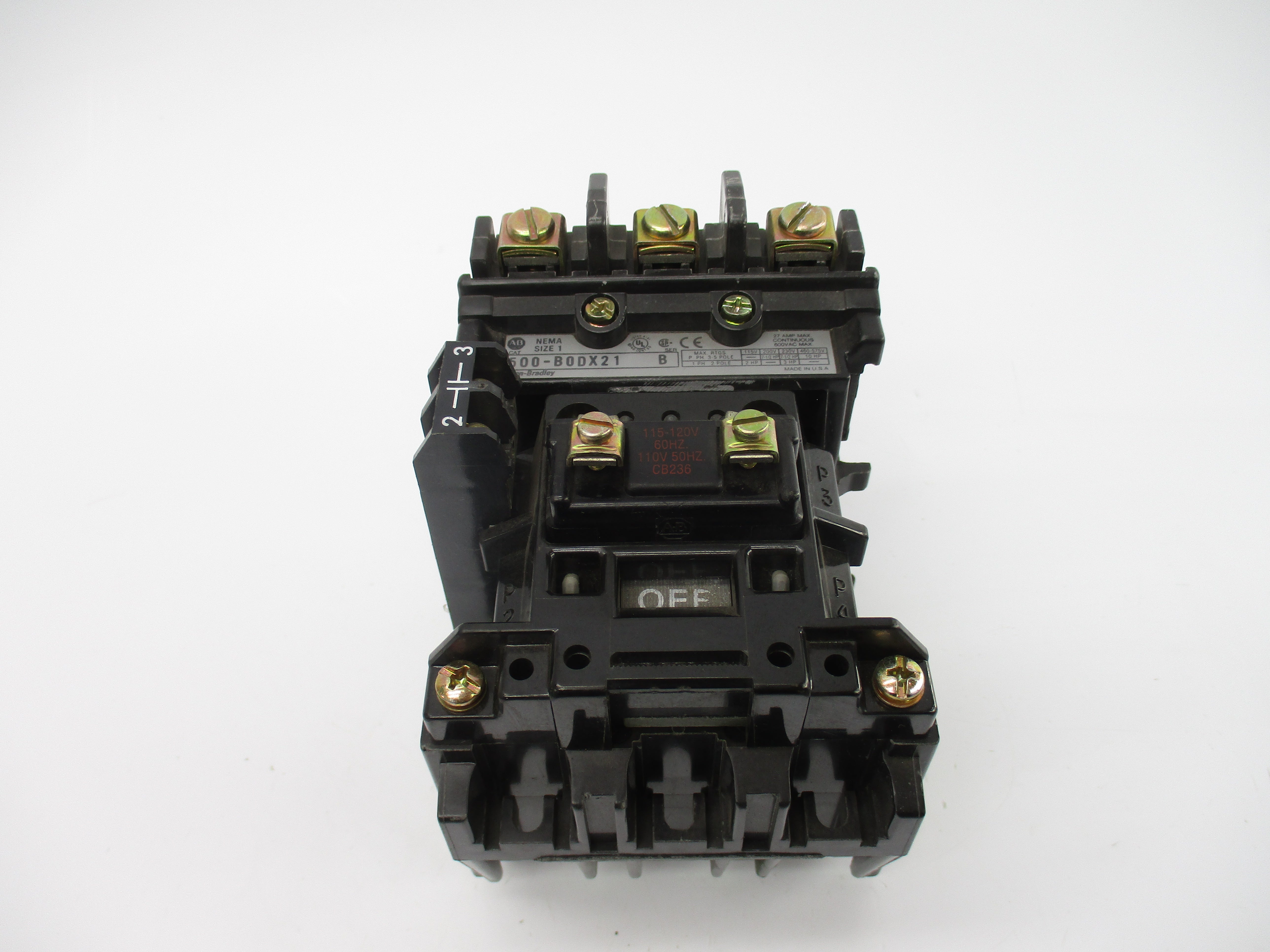 ALLEN BRADLEY 500-BODX21 SER. B 110/115-120V 27A NSNP