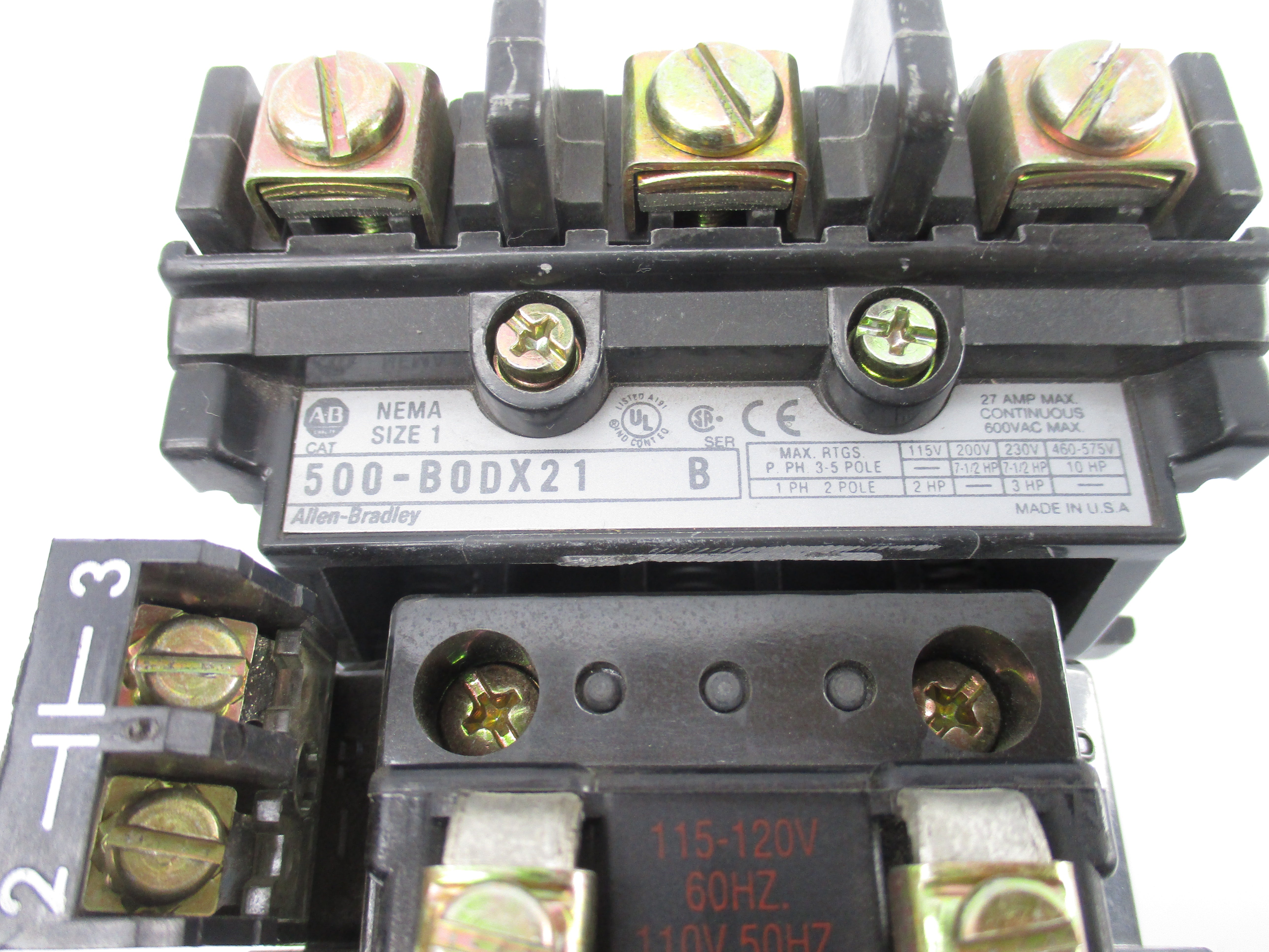 ALLEN BRADLEY 500-BODX21 SER. B 110/115-120V 27A NSNP