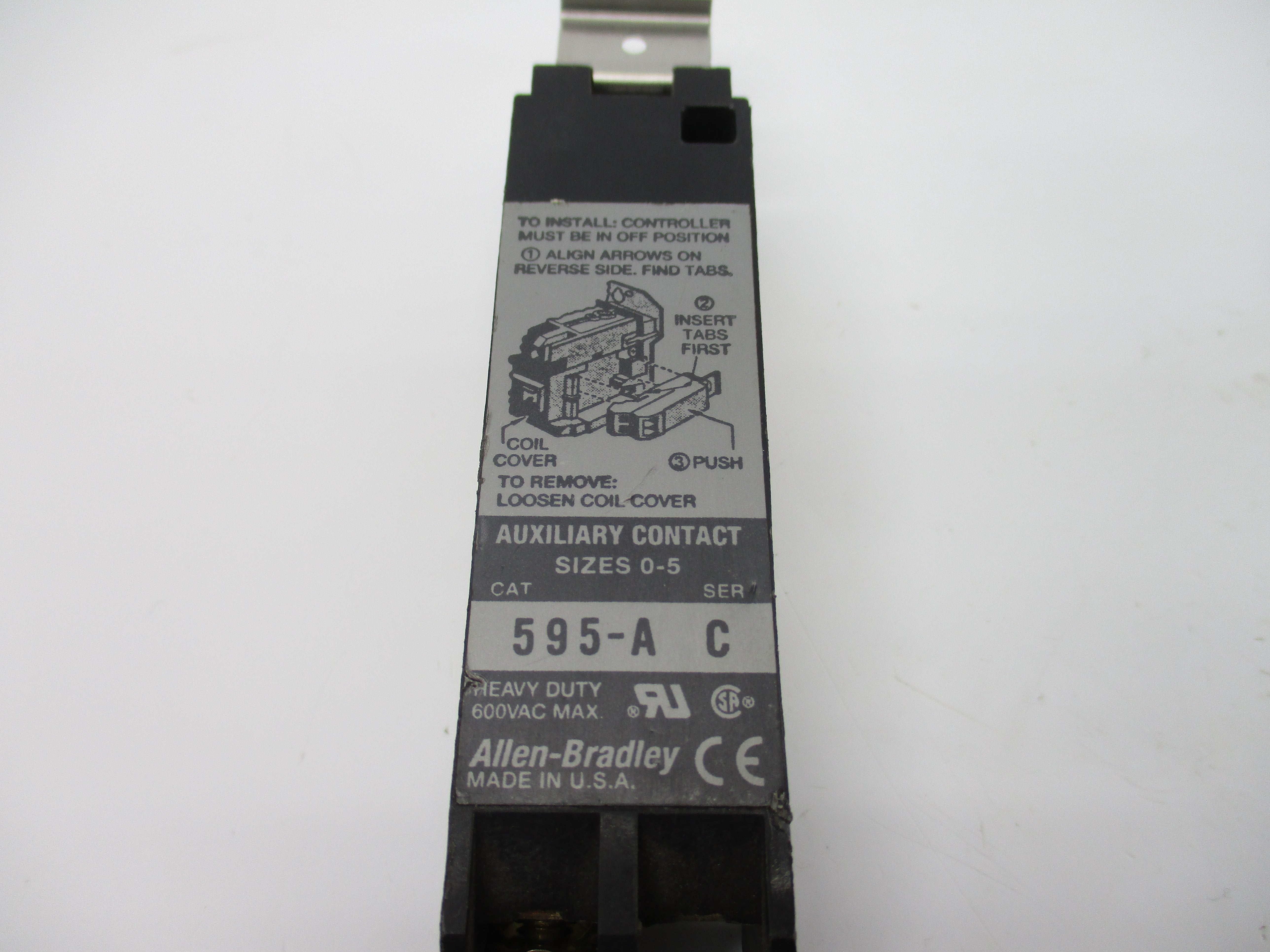 ALLEN BRADLEY 595-A SER. C 600VAC UNMP