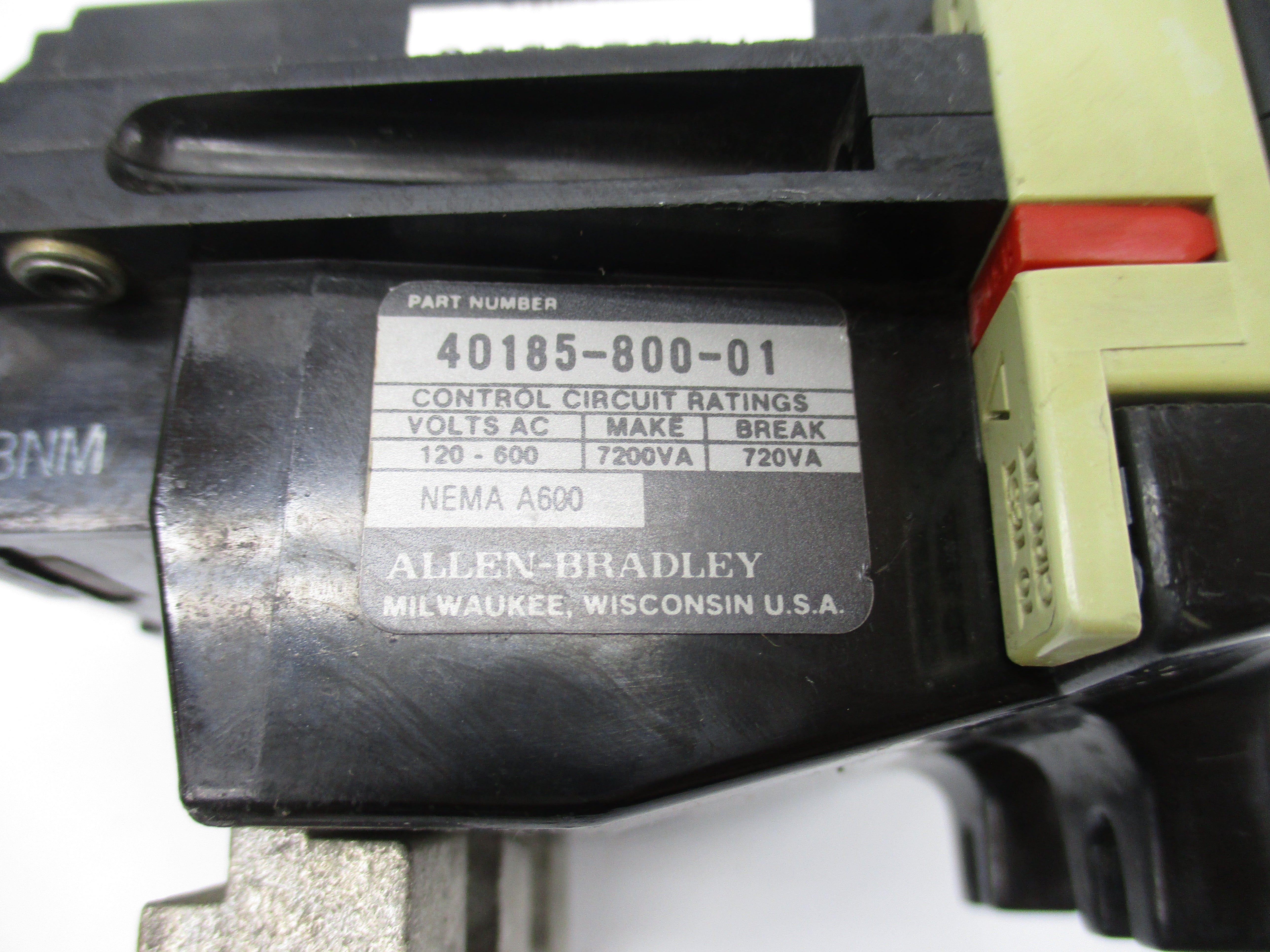 ALLEN BRADLEY 40185-800-01 120-600VAC UNMP