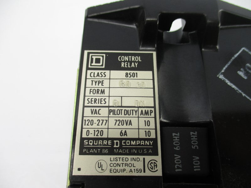 SQUARE D 8501GO30 SER. D 110/120V 10A NSNP