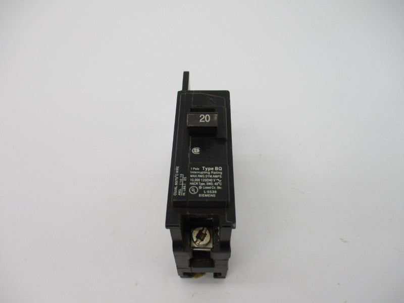 SIEMENS BQ1B0120 120/240V 20A UNMP