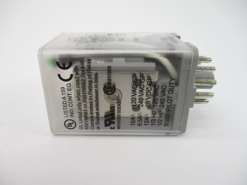 SQUARE D 8501KP13P14V20 SER. F 120V 10A UNMP