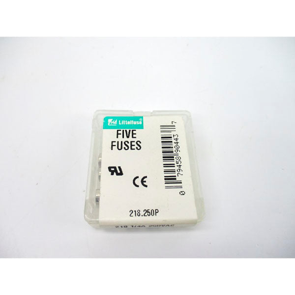 LITTELFUSE 218.250P 250VAC 1/4A NSFS
