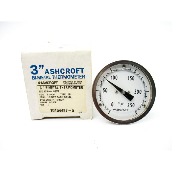 ASHCROFT 30EI60R0400/250F 0/250F 3" NSMP