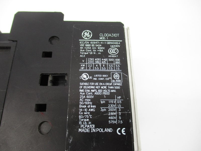 GENERAL ELECTRIC CL00A310T 110/120V 25A NSNP