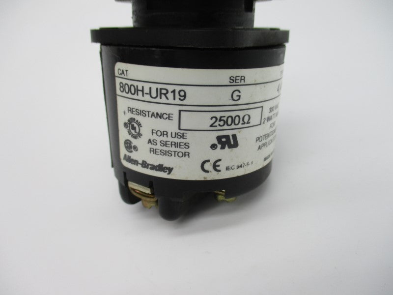 ALLEN BRADLEY 800H-UR19 SER. G 300VAC UNMP