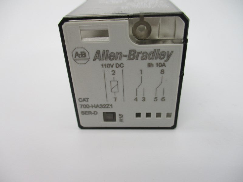 ALLEN BRADLEY 700-HA32Z1 SER. D 110VDC 10A UNMP