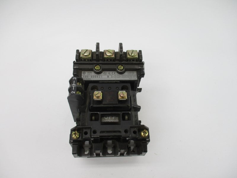 ALLEN BRADLEY 500-BODX21 SER. B 110/115-120V 27A (AS PICTURED) NSNP