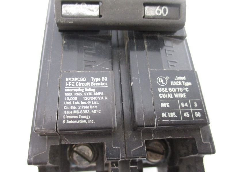 ITE BQ2B060 120/240VAC 60A UNMP