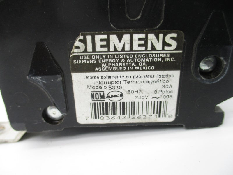 SIEMENS B330 240V 30A UNMP