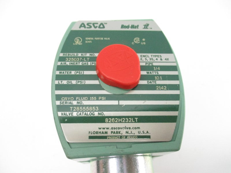 ASCO 8262H232LT 110/120V 155PSI 1/4" NSNP