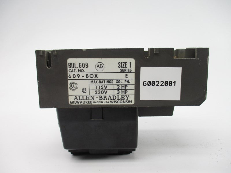 ALLEN BRADLEY 609-BOX SER. E 115/230V UNMP