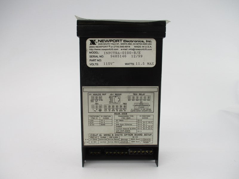 NEWPORT ELECTRONICS INFCTRA-0100-R/E 115V NSNP