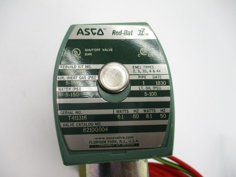ASCO 8210G004 110/120V 5-150PSI 1" NSNP