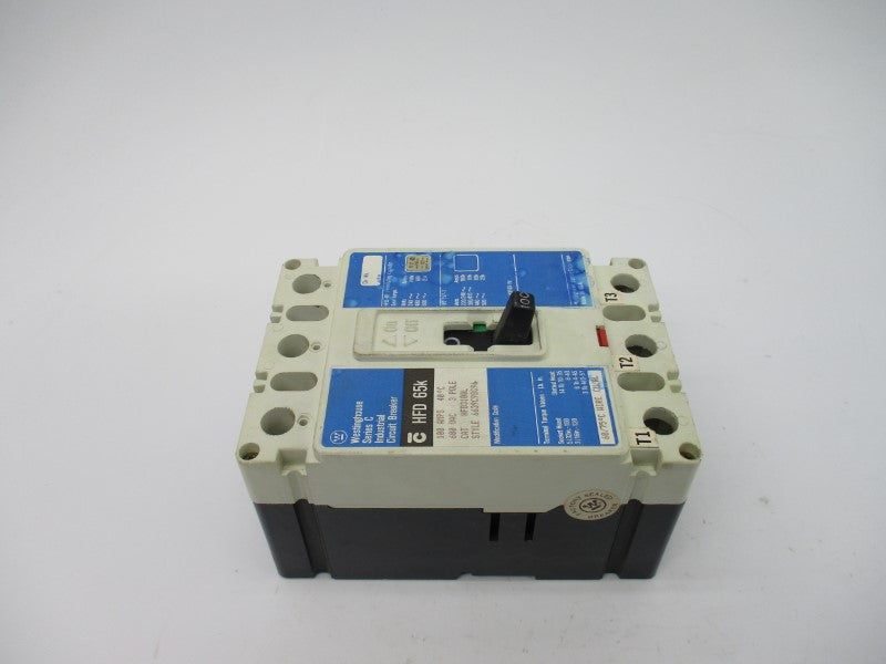 WESTINGHOUSE HFD3100L SER. C 600VAC 100A NSNP