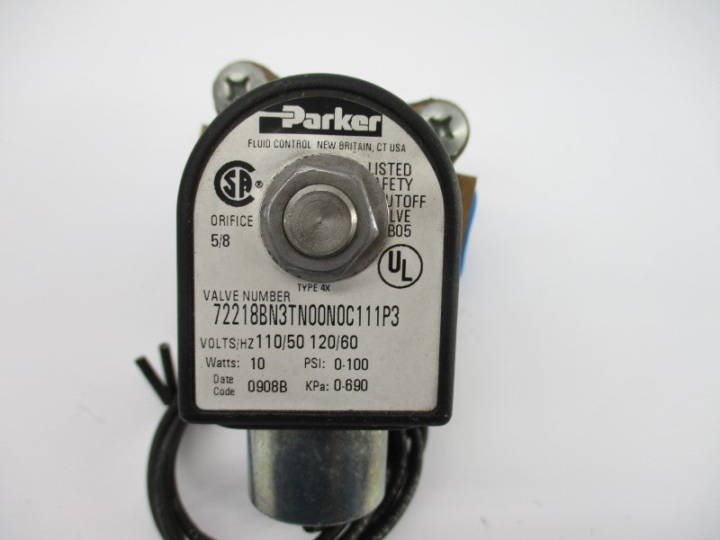 PARKER 72218BN3TN00N0C111P3 110/120V 0-100PSI NSNP