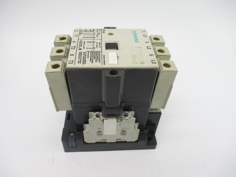 SIEMENS 3TF49 24/29V 100A NSNP
